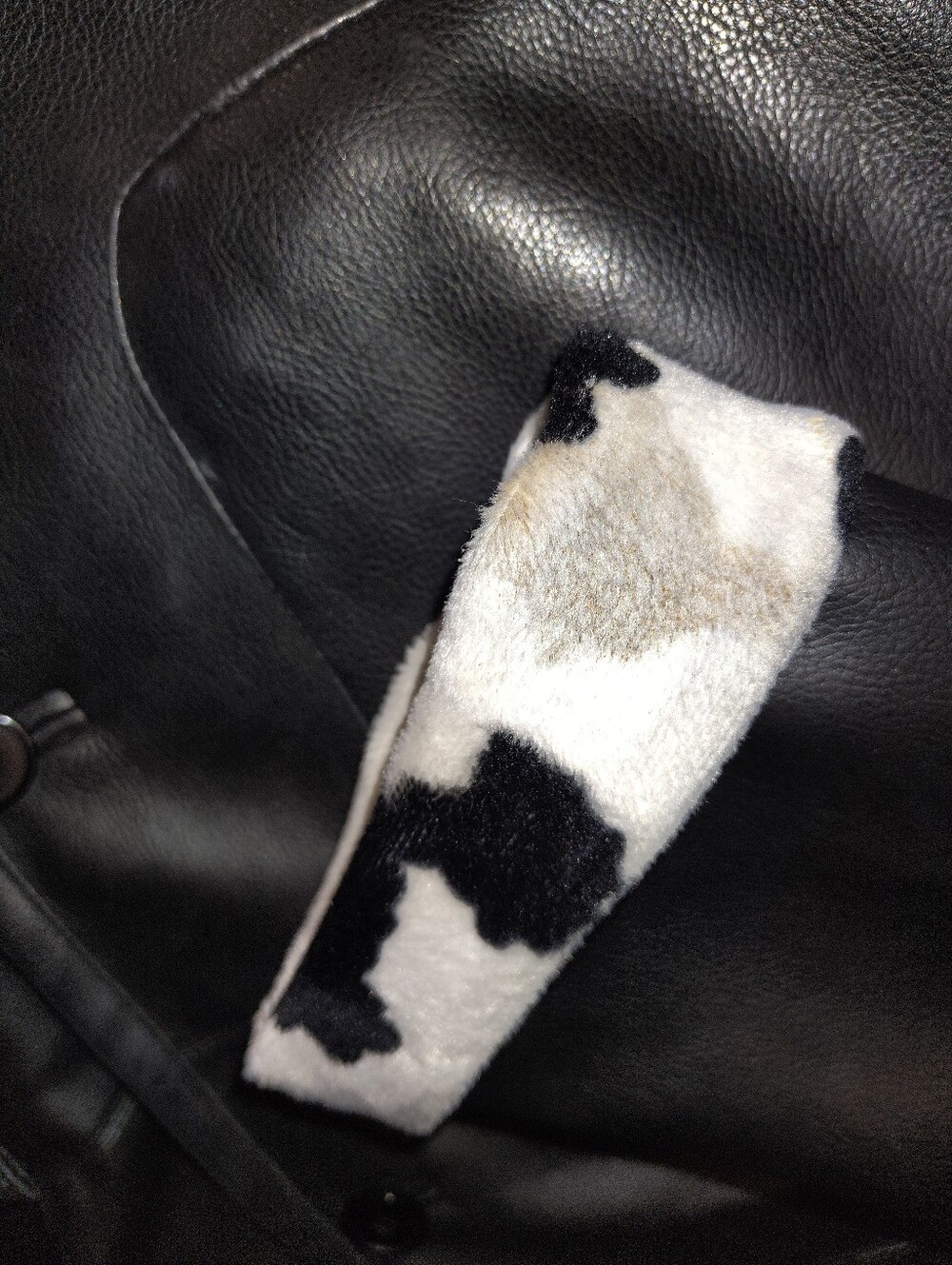 Mulberry Street Reversible Faux Leather & Cow Print Jacket Coat Small Western - Picture 13 of 16